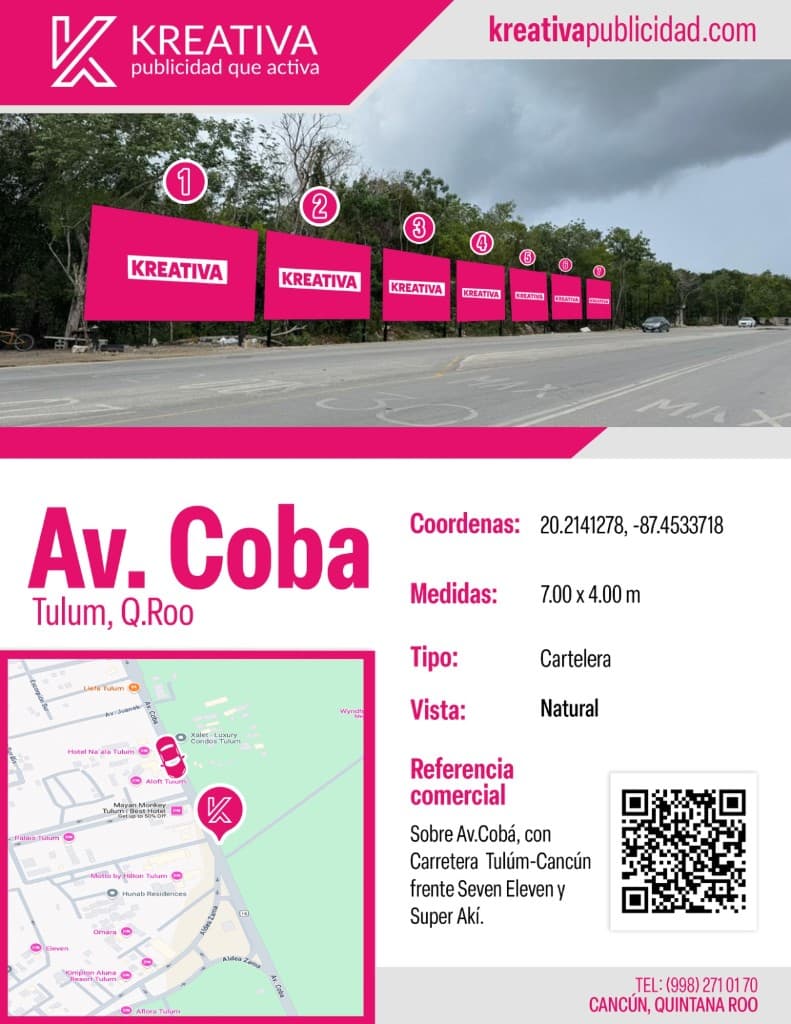 Av. Cobá, Tulum