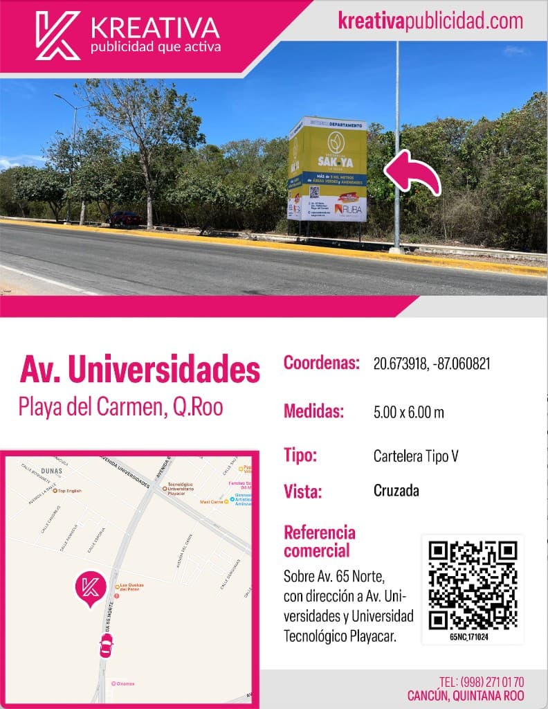 Av. Universidades, Playa del Carmen