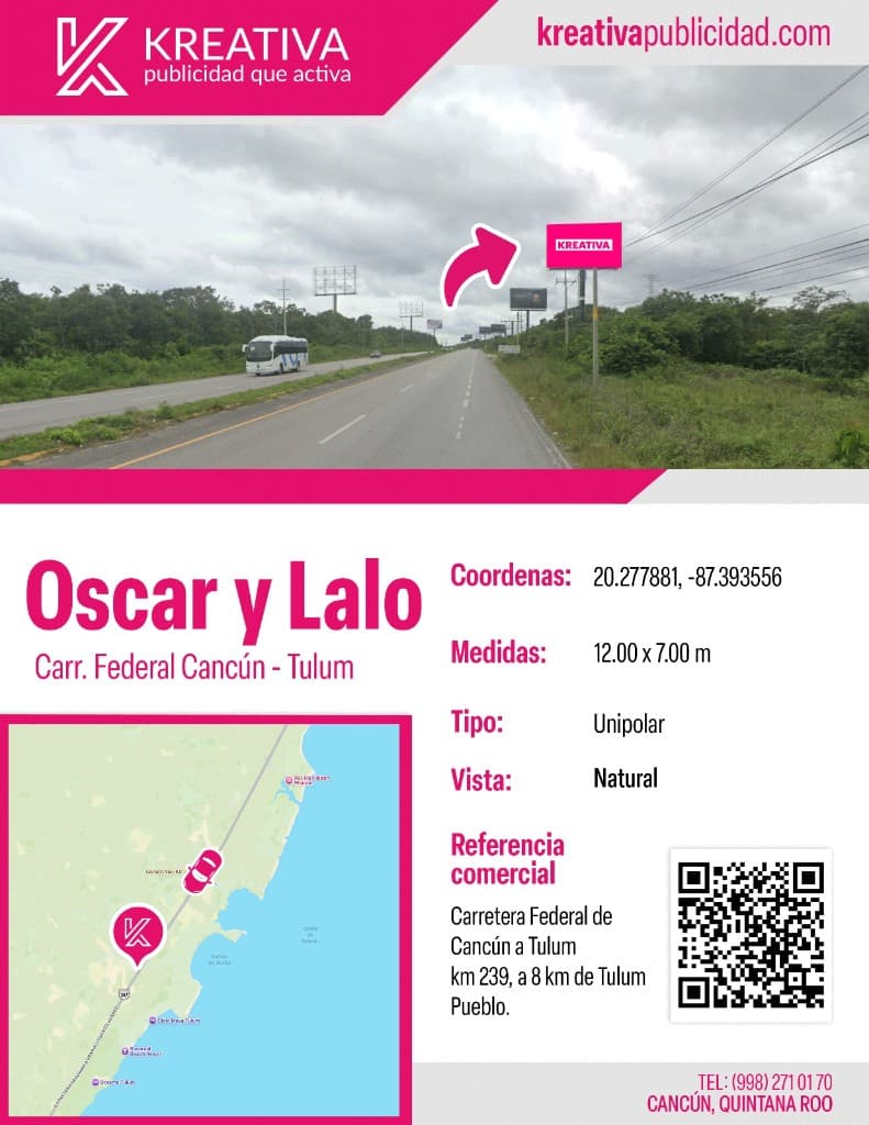 Oscar y Lalo (Natural), Tulum
