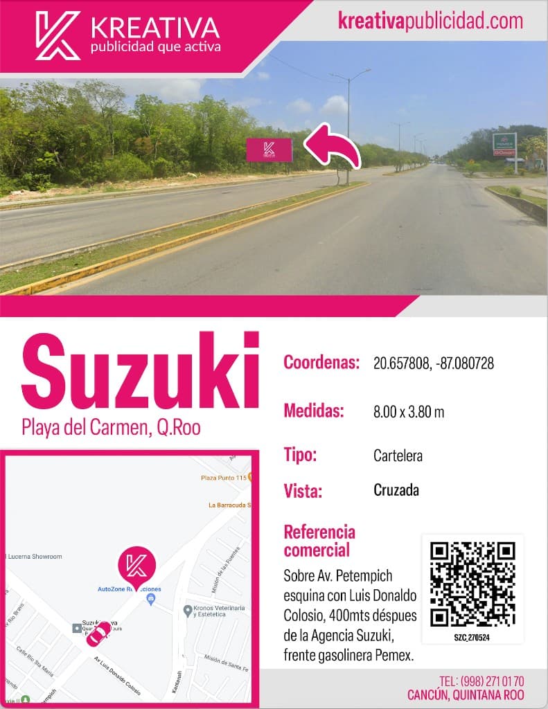 Suzuki (Cruzada), Playa del Carmen